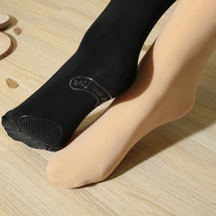 SK60D钢丝面膜袜 脚底点胶防滑冰丝袜不勾丝连裤袜子 微压力