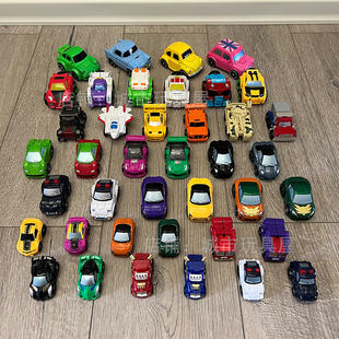 q版迷你变形小汽车机器人，玩具部分合金幼儿园，男孩儿童模型礼物