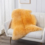 澳洲纯羊毛沙发垫卧室床边地毯皮毛一体整张羊皮垫飘窗垫羊毛坐垫