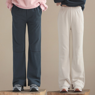 裤子女童春秋款直筒裤，韩版亲子儿童卫裤洋气，运动外裤大童女孩长裤