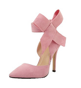 Ladies high heels women big size shoes2022大码蝴蝶结高跟女鞋