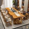 茶桌椅组合不规则自然原木大板实木新中式泡茶台禅意现Z代简约茶