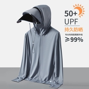 UPF50+防晒皮肤衣男女款夏季防紫外线冰丝户外轻薄透气钓鱼防晒服