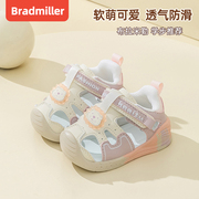 女宝宝学步鞋夏款包头软底1一2-3周岁婴幼儿机能鞋子夏季宝宝凉鞋
