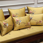 中式红木沙发坐垫靠垫，1035实木家具，罗汉床垫圈椅垫防滑海绵定制