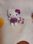 hello kitty 紫色爱心金属蝴蝶结公仔挂件 2009年绝版收藏