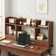 书架桌面家用小型简易置物架办公室电脑桌上多层架大容量木质书柜