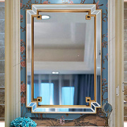 欧式卫生间镜子定制壁挂，梳妆镜轻奢客厅装饰镜，洗漱台挂墙式浴室镜