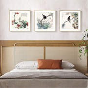新中式风格装饰画卧室床头墙画客厅，挂画现代简约字画书房饭厅壁画