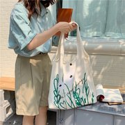 2024日式原创涂鸦购物袋环保袋，帆布包帆布袋定制环保手提袋棉布袋