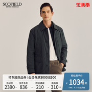 scofield男士24年春季商务休闲简约通勤保暖舒适棉服外套