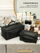 网纱2023旅行包透明内大容量黑色化妆品收纳袋便携化妆包女包