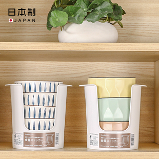 日本进口碗架沥水架塑料置物架碗柜晾放碗碟盘收纳用具厨房用品