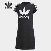 adidas阿迪达斯三叶草大童短袖，t恤运动连衣裙fm5653