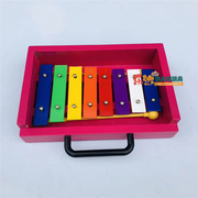 幼儿园儿童手敲琴奥尔夫打击乐器音乐教具玩具木盒8音琴抽拉盒子