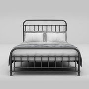 铁艺床双人床1.5米1.9米铁床现代简约单人铁架床钢架床12
