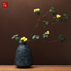 中式复古景德镇陶瓷花瓶摆件客厅插花装饰电视柜玄关轻奢摆设假花