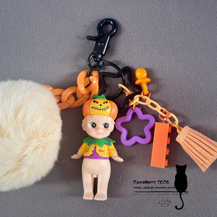 sonnyangel正版娃娃diy挂件钥匙扣，限量动物隐藏款，万圣节圣诞包挂