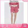 Juicy Couture橘滋短裤女2024春季美式条纹休闲宽松直筒裤