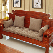 冬季加厚红实木沙发垫坐垫木头沙发新中式三人座防滑飘窗垫订做