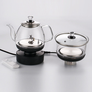 岩板茶桌隐藏式电热水壶茶台隔空烧水自动上水，三孔茶炉家用电磁炉
