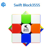 gan漂移方块swiftblock355s三阶磁力，魔方磁力可调节比赛竞速专用
