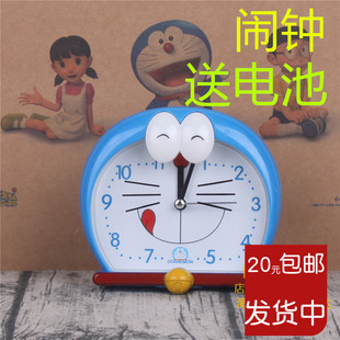 哆啦A梦卡通闹钟表简约闹钟学生用小闹钟儿童闹钟可爱床头创意钟