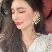 葡萄珍珠耳环2021年潮韩国网红气质高级大气耳饰女个性设计感