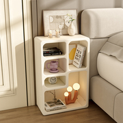 床头柜简约现代奶油风，创意小型茶几卧室床边书架，收纳柜床头置物架
