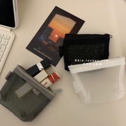 RKia透明网纱杂物小收纳包多功能零钱包钥匙包卡包小巧便携收纳袋