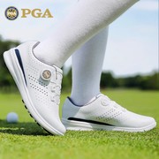 美国PGA高尔夫球鞋女士夏季透气孔软底鞋 旋钮扣防滑运动女鞋