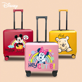 迪士尼儿童旅行箱男女宝宝米奇行李箱维尼熊可坐时尚拉杆箱万向轮