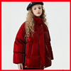12岁女孩本命年衣服羽绒服冬装儿童红色新年大童加厚90白鸭绒外套