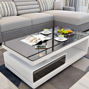 定制现代简约小户型，客厅家用茶几电视柜套装，钢化玻璃伸缩地柜茶桌