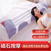 送枕套决明子双人长枕头情侣夫妻，枕芯1.8m长款1.2米1.5床护颈一体