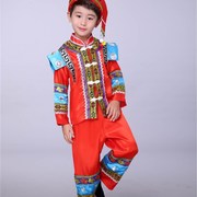l湘西苗民族儿童演服出服装少E数族男童葫芦表演壮族节目舞台