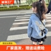 童装女童百搭时尚牛仔上衣女大童2024春秋季外套女孩韩版衣服