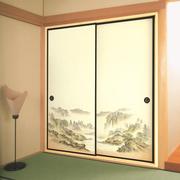 日式福斯玛门彩绘门衣柜门日式推拉门和室门榻榻米衣柜移门定制做