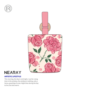 尼睿x一手菜笔复古文艺，手提包水彩花卉环保帆布包，高级感水桶包女