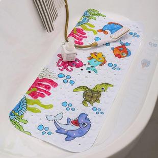 40x100浴缸垫印花儿童加长pvc浴室防滑垫卡通，地垫亚马逊海底