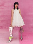 泰国设计师品牌 Landmee 2022秋冬 甜美圆领无袖娃娃裙短裙连衣裙