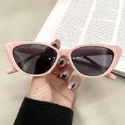 小框时尚潮流太阳眼镜猫眼欧美跨境男女士凹造型2024个性墨镜