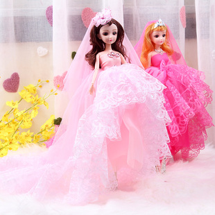 抖音同款45cm迷糊娃娃挂件公主，单个礼盒套装全套女生过家家玩具