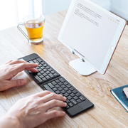 日本SANWA蓝牙折叠键盘V字造型人体工学男士安卓ipad平板电脑游戏