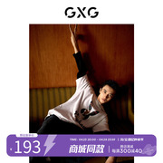 GXG男装2023春季商场同款playboy联名白色休闲短袖T恤 GE1440211L