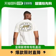 香港直邮潮奢 Vans 男士Vans 豹纹背部印花T恤(米白色)