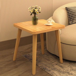 边几小茶几简约现代家用桌子，卧室客厅沙发懒人轻奢网红实木小方桌