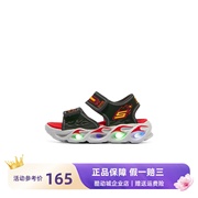 Skechers斯凯奇夏季男小童沙滩鞋魔术贴轻便闪灯凉鞋400109N