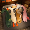 可爱大白鹅抱枕恐龙毛绒玩具女生，睡觉夹腿长条枕头男生款超软床上
