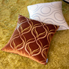 欧式抱枕样板房客厅沙发靠垫，靠包亮片(包亮片)绣花腰枕靠枕床头长方形枕套